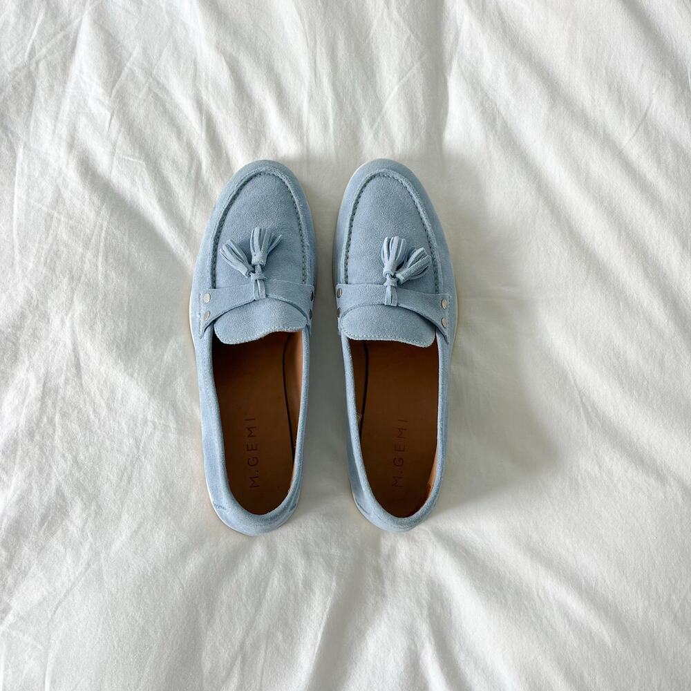 M. Gemi The Sonia Women’s Suede Tassel Slip On Loafer Shoes Size 39.5 / 8.5W US